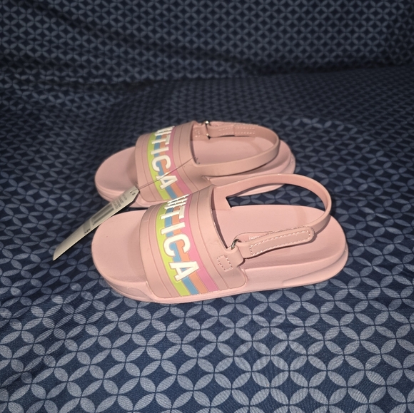 Nautica Pink Sandals Sporty Athleisure Style - Picture 2 of 6